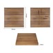 Bolero vierkant tafelblad Rustic Oak 60cm