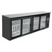 Polar u-serie vier-deurs displaykoeler voor achter de bar