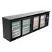 Polar u-serie vier-deurs displaykoeler voor achter de bar