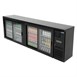 Polar u-serie vier-deurs displaykoeler voor achter de bar