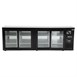 Polar u-serie vier-deurs displaykoeler voor achter de bar