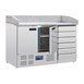 Polar g-serie dubbeldeurs pizzatoog met granieten blad en deeglades