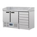 Polar g-serie dubbeldeurs pizzatoog met granieten blad en deeglades