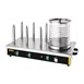 Buffalo hotdogwarmer met 6 warmhoudpennen