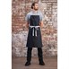 Southside halterschort zwart denim