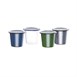 Olympia Emaille sauspotje wit en blauw 11,4cl (6 stuks)