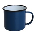 Olympia Emaille mok blauw 35cl (6 stuks)