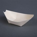 Fiesta Compostable biologisch afbreekbare houten serveerbootjes (100 stuks)