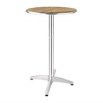 Bolero ronde statafel met essenhouten blad 60cm