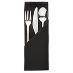 Mitre Essentials Ocassions servet zwart 51x51cm (10 stuks)