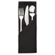 Mitre Essentials Ocassions servet zwart 51x51cm (10 stuks)