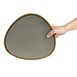 Olympia driehoekige borden grijs 28cm (4 stuks)