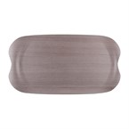 Roltex Wave dienblad grijs houtnerf 43x23cm