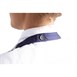 Whites halterschort met V-hals donkerblauw