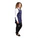 Whites halterschort met V-hals donkerblauw
