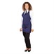 Whites halterschort met V-hals donkerblauw