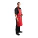Whites halterschort polyester-katoen rood