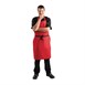 Whites halterschort polyester-katoen rood