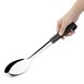 Vogue zwarte serveerlepel met handvat 340mm
