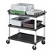 Cambro KD serveerwagen met 3 bladen zwart