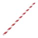 Fiesta Compostable composteerbare papieren rietjes rood-wit gestreept (250 stuks)