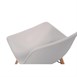 Bolero Arlo polypropyleen stoelen met houten poten wit (2 stuks)
