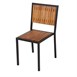 Bolero stalen en acaciahouten stoelen (4 stuks)