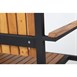Bolero stalen en acaciahouten stoelen met armleuningen (4 stuks)