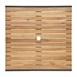 Bolero vierkante stalen en acaciahouten tafel 80cm