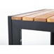 Bolero vierkante stalen en acaciahouten tafel 80cm