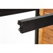 Bolero stalen en acaciahouten banken 100cm (2 stuks)