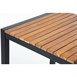 Bolero vierkante bartafel gepoedercoat staal en acaciahout 600mm