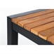 Bolero vierkante bartafel gepoedercoat staal en acaciahout 600mm