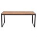 Bolero rechthoekige stalen en acaciahouten industriële tafel 180x90cm