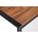 Bolero rechthoekige stalen en acaciahouten industriële tafel 180x90cm