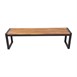 Bolero stalen en acaciahouten industriële banken 160cm (2 stuks)