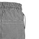 Whites Easyfit Teflon unisex koksbroek met kleine ruit zwart-wit