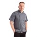 Chef Works Urban Springfield unisex koksbuis met rits korte mouw inktblauw S