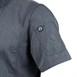 Chef Works Urban Springfield unisex koksbuis met rits korte mouw inktblauw
