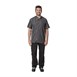 Chef Works Urban Delancey denim koksbuis korte mouw grijs