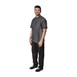 Chef Works Urban Delancey denim koksbuis korte mouw grijs