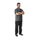 Chef Works Urban Delancey denim koksbuis korte mouw grijs