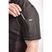 Chef Works Urban Tribeca denim koksbuis met drukknopen korte mouw grijs