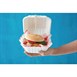 Fiesta Compostable bagasse hamburgerbakjes 152mm (500 stuks)