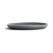Olympia Canvas ronde borden met smalle rand blauw graniet 18cm (6 stuks)