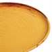 Olympia Canvas ronde borden met smalle rand roestoranje 26,5cm (6 stuks)