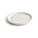 Olympia Canvas ronde borden met smalle rand wit 18cm (6 stuks)