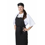 Nisbets Essentials polykatoen halterschorten zwart (2 stuks)