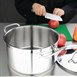 Nisbets Essentials RVS inductie kookpan 24cm 5,6L