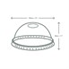 Vegware bolle deksels voor composteerbare frisdrankbekers 34cl en 45,5cl (1000 stuks)